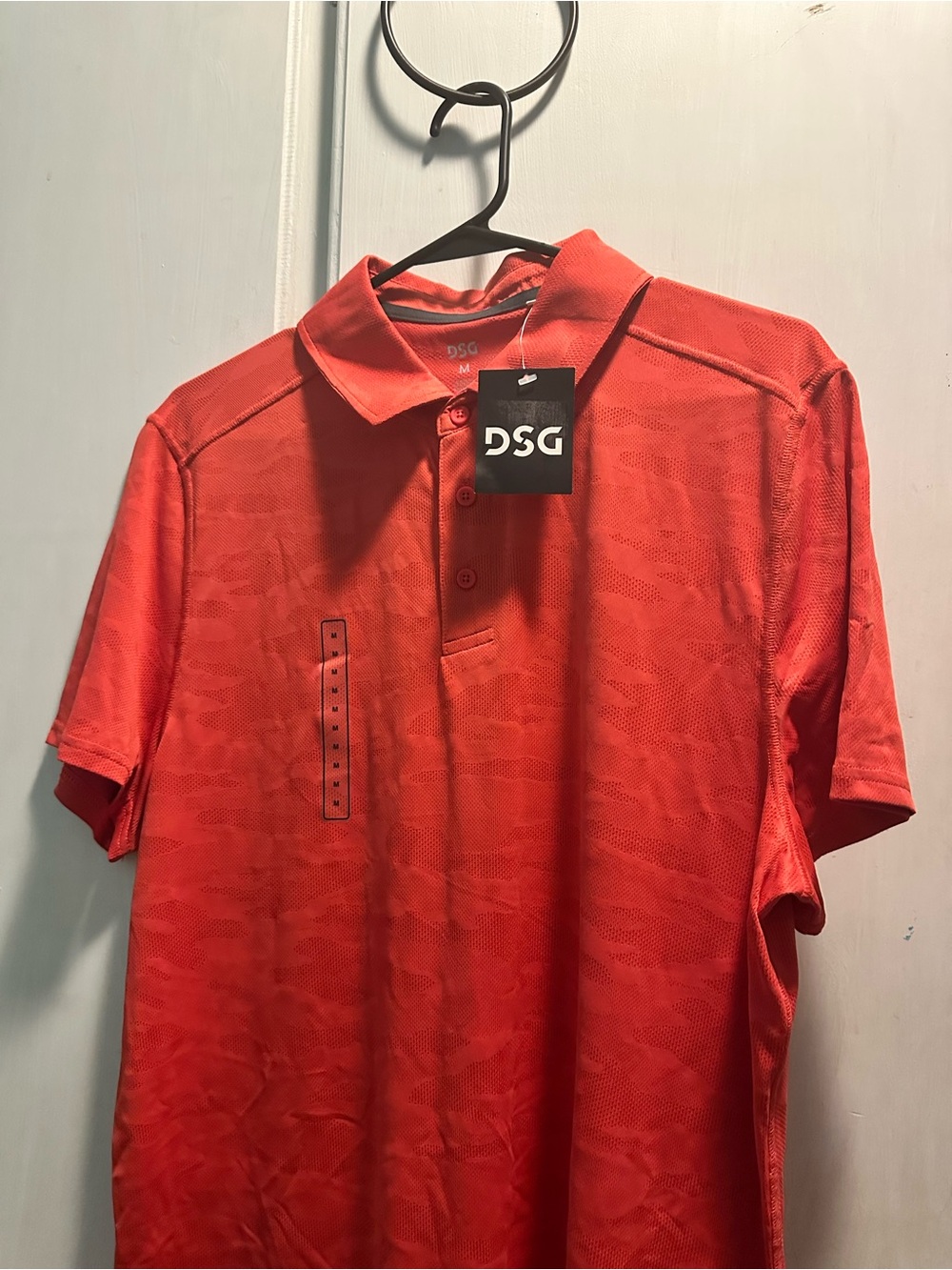 DSG Men's Orange-Red Polo Shirt